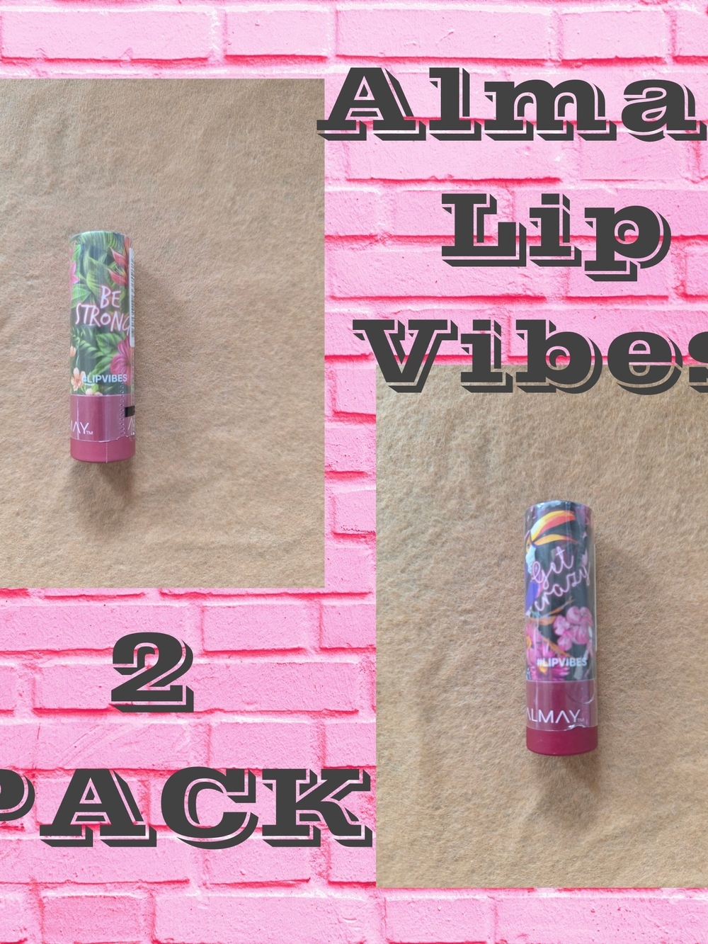 Almay Lip Vibes Lipstick Duo - Pink Shades